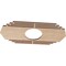 Ekena Millwork Chrysler Wood Fretwork Pierced Ceiling Medallion, Alder, 18"W x 9"H x 4 3/4"ID x 1/4"T CMWP18X09X0250CSAL - alternate 3
